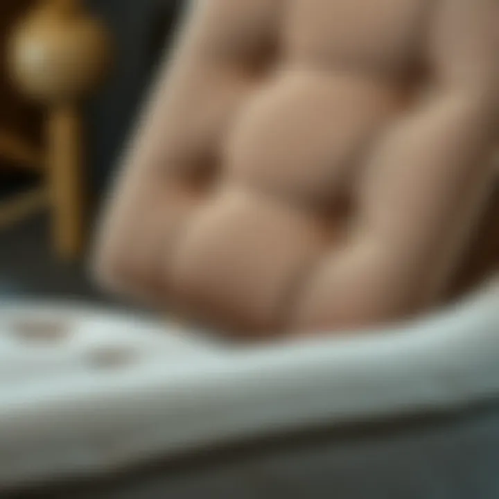 Close-up of luxurious fabric upholstery on a chair