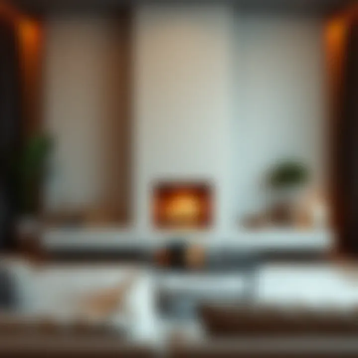 Modern Indoor Mangal Fireplace Modern and minimalist indoor fireplace setup