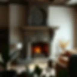 Elegant traditional fireplace design with intricate details