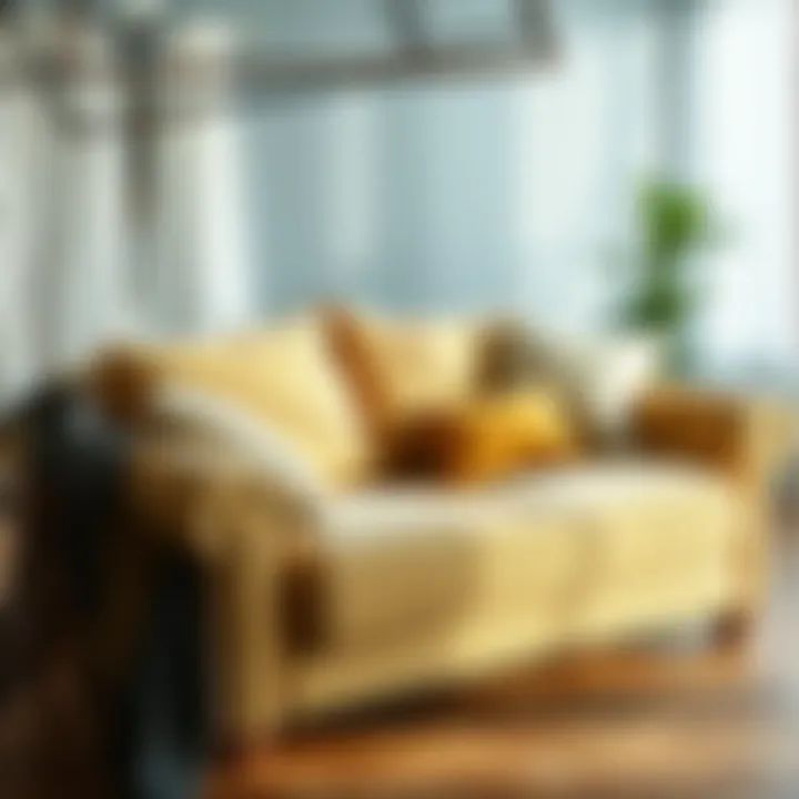 Market analysis chart for sponge couch cover prices