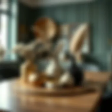 Unique table decor showcasing diverse materials