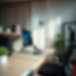 Ergonomic workstation featuring a height-adjustable desk