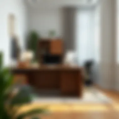 Office setup showcasing improved posture with adjustable furniture