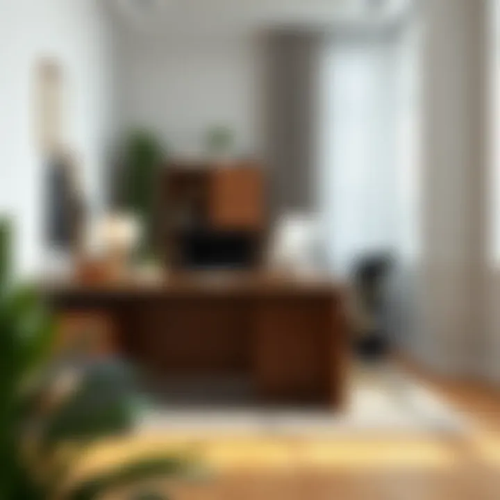 Office setup showcasing improved posture with adjustable furniture