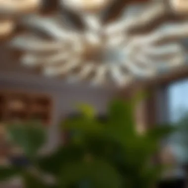 Materials used in crafting illuminated ceiling art