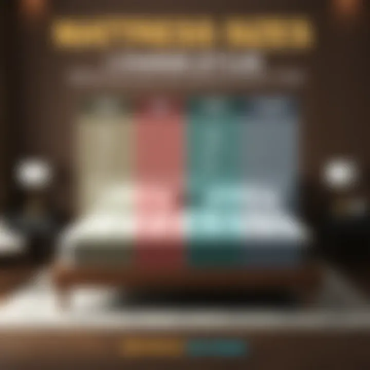 Infographic comparing mattress sizes and styles for informed decision making