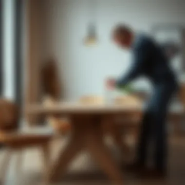 Precision in Measuring Dining Table Heights Measuring a dining table's height with precision