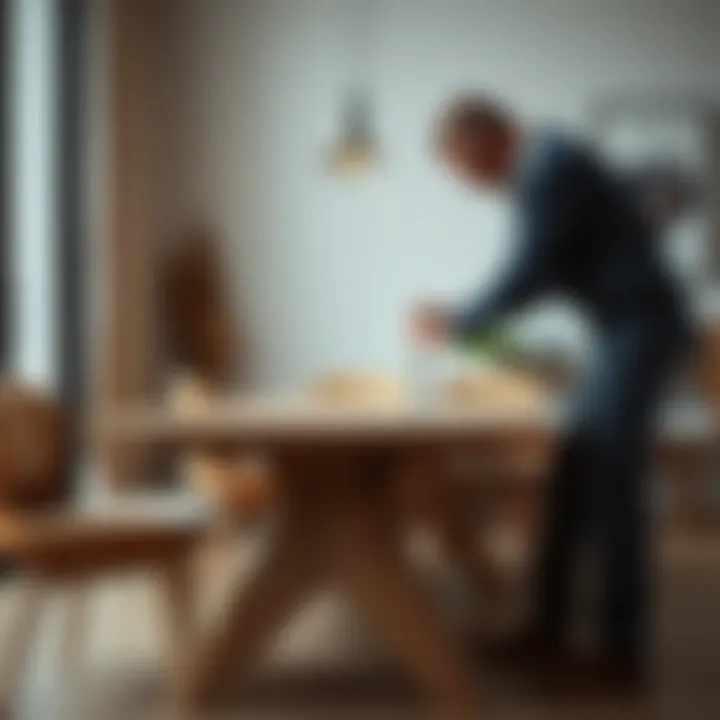 Precision in Measuring Dining Table Heights Measuring a dining table's height with precision