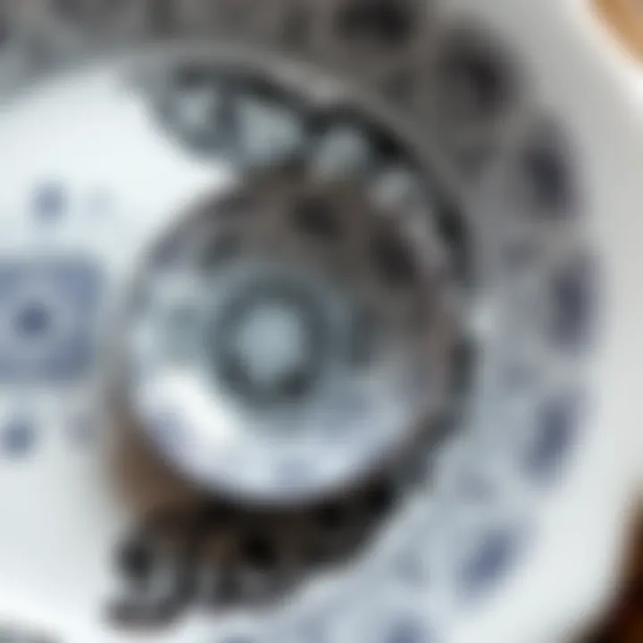 Intricate Patterns on Melamine Plates Close-up of a melamine plate with intricate patterns and textures