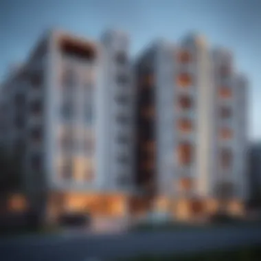 Modern residential buildings in Mersin highlighting real estate development