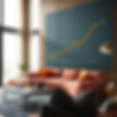 Graph depicting rising property prices in Mersin