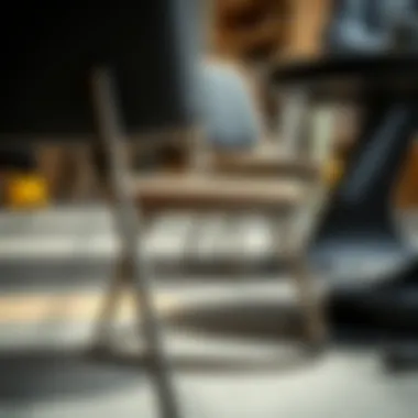 Craftsmanship of Metal Leg Chairs Close-up of metal leg chair craftsmanship