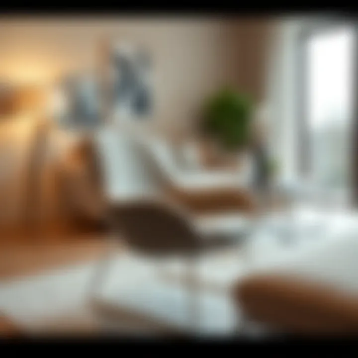 Metal Leg Chair in Modern Design Elegant metal leg chair in modern living room setting