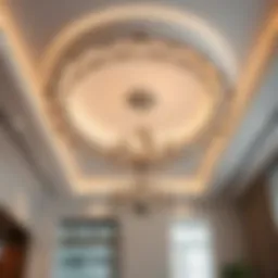 Elegant metal ceiling design showcasing modern aesthetics