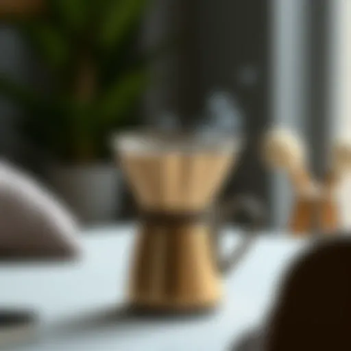 Modern Design of Metal Coffee Filter Elegant metal coffee filter showcasing modern design