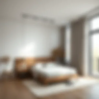 Functional Minimalism Minimalist bedroom showcasing space-saving solutions