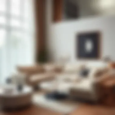 Modern corner sofa blending with minimalist decor