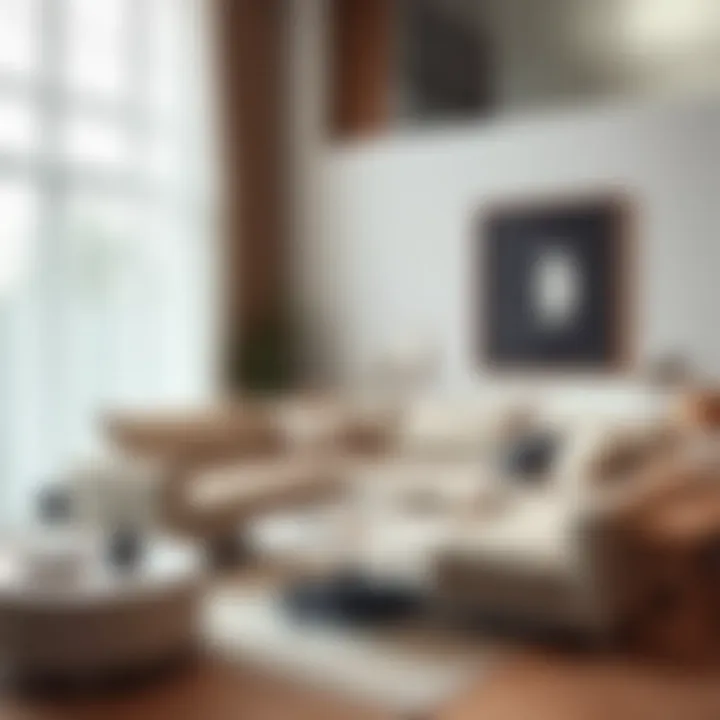 Modern corner sofa blending with minimalist decor