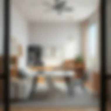 A modern study area showcasing sustainable materials and organized space