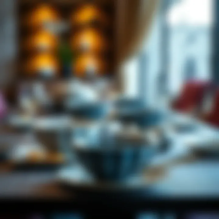 Contemporary Table Settings Modern table setting featuring contemporary serving dishes