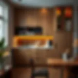 Stylish multifunctional kitchen cabinet showcasing smart storage solutions