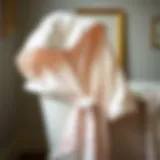 Soft muslin baby bathrobe draped elegantly