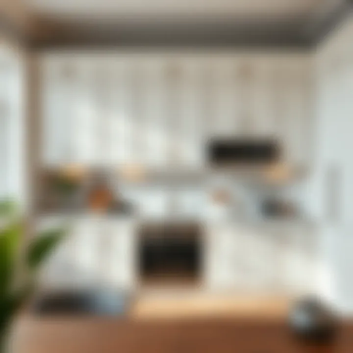 Elegant white kitchen cabinetry enhancing the room's brightness