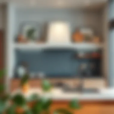 Modern Kitchen Wall Art Chic kitchen wall with modern artwork and minimalistic accessories