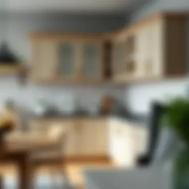 Functional interior layout with corner cabinets enhancing space efficiency