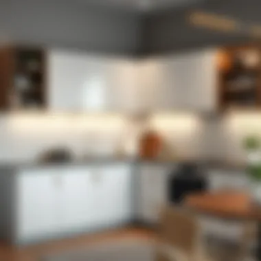 Stylish materials selection for kitchen corner cabinets to elevate decor