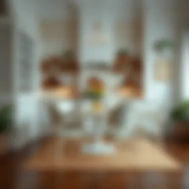 Charming kitchen table and chairs arrangement