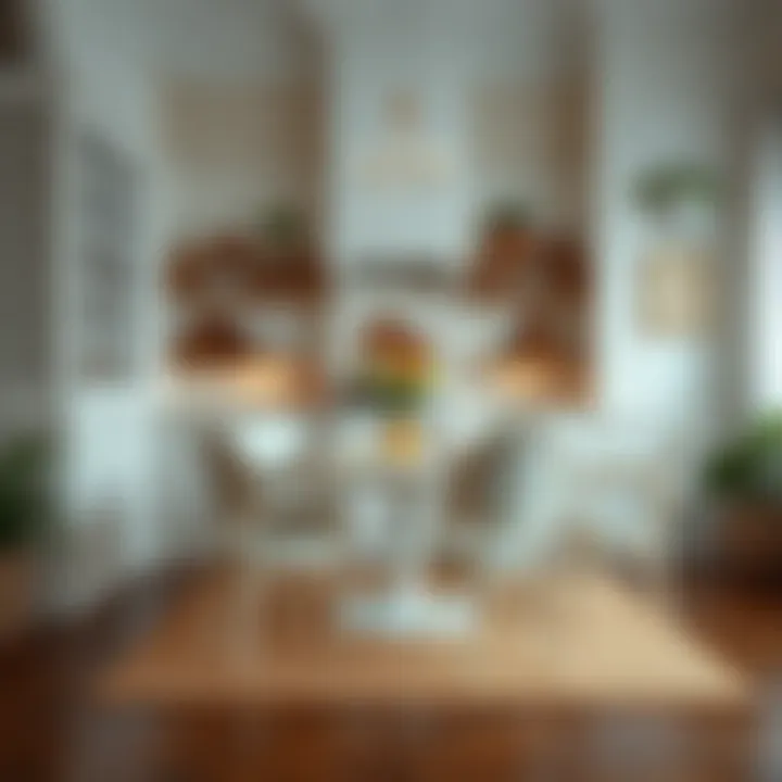 Charming kitchen table and chairs arrangement