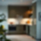 Elegant kitchen corner unit with storage