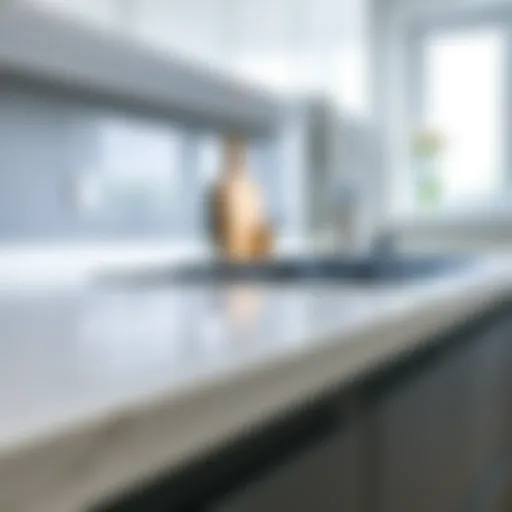 Precision application of silicone along the kitchen countertop edge