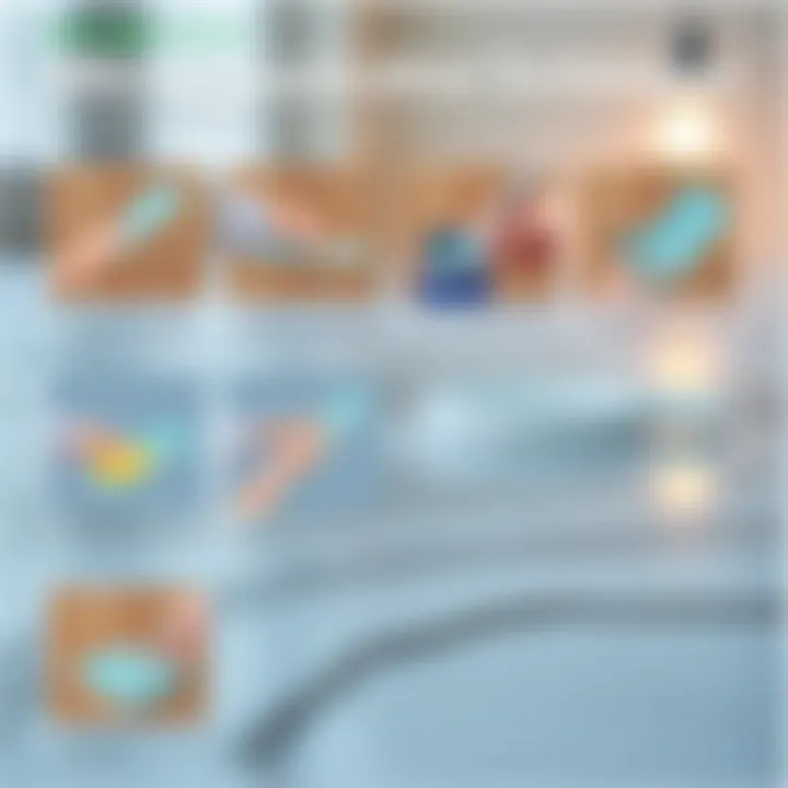 Step-by-step guide illustration for silicone application techniques