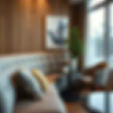 Comfortable guest seating with stylish upholstery