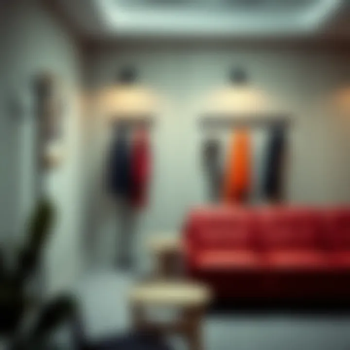 Professional atmosphere created by coat racks