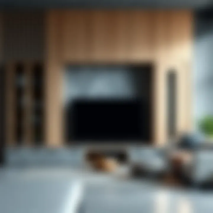 Diverse material options for office TV units
