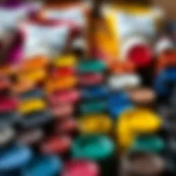 An array of vibrant oil paint tubes showcasing various colors