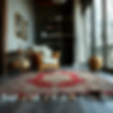 Traditional rug showcasing intricate patterns