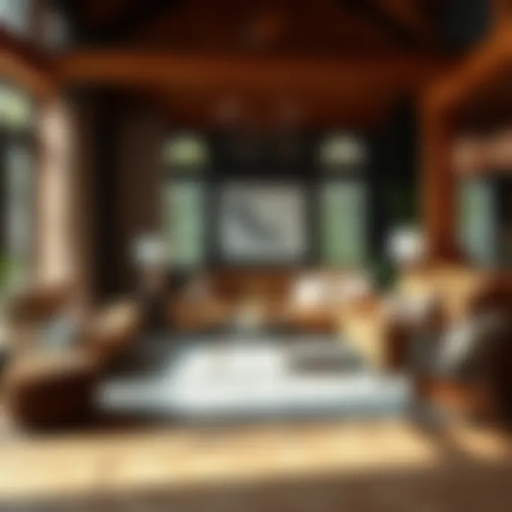 Diverse seating styles in a cozy home environment