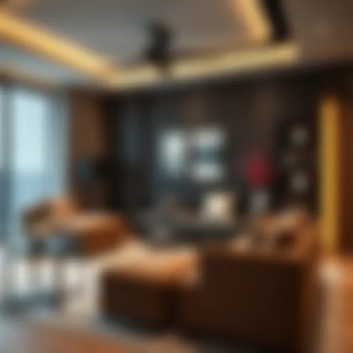 Elegant living room seating arrangement showcasing modern decor