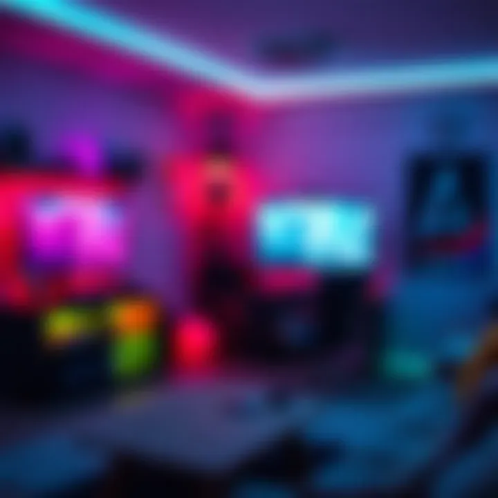 Ambient Lighting for Immersive Experience Ambient lighting in a gaming room