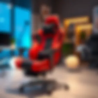 Stylish Gaming Chair for Enhanced Comfort Stylish gaming chair in a modern setup