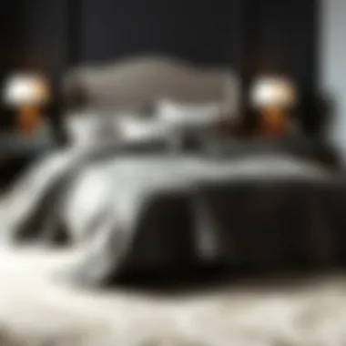 Elegant pike bedspread showcasing intricate patterns