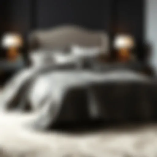 Elegant pike bedspread showcasing intricate patterns