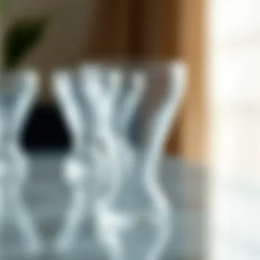 A close-up of a plastic glass cup showcasing its clarity and design.