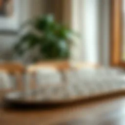 Elegant display of plastic glass cups arranged on a wooden table.