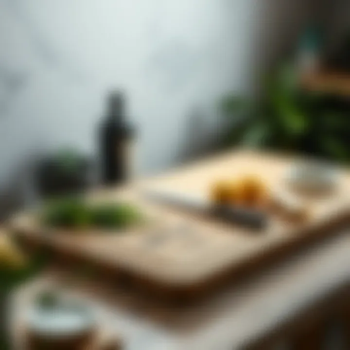 High-quality polyethylene cutting board showcasing durability and design