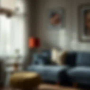 Chic corner puff arrangement enhancing home decor aesthetics